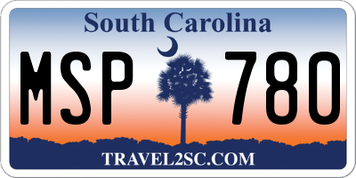 SC license plate MSP780