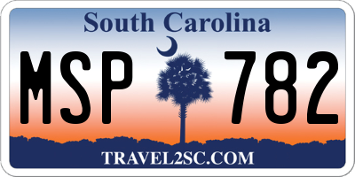 SC license plate MSP782
