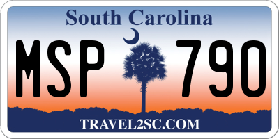 SC license plate MSP790