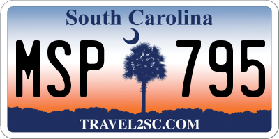 SC license plate MSP795