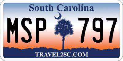 SC license plate MSP797