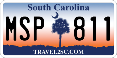SC license plate MSP811