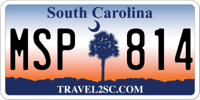 SC license plate MSP814