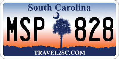 SC license plate MSP828