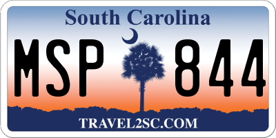 SC license plate MSP844