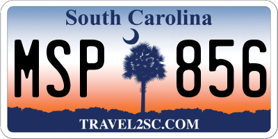 SC license plate MSP856
