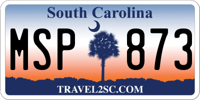 SC license plate MSP873
