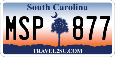 SC license plate MSP877