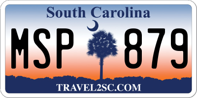 SC license plate MSP879