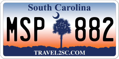 SC license plate MSP882