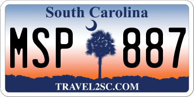 SC license plate MSP887