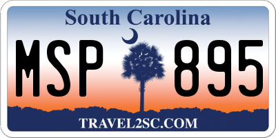 SC license plate MSP895