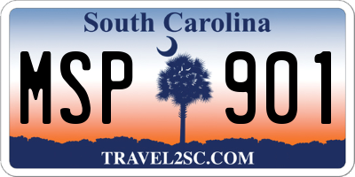 SC license plate MSP901