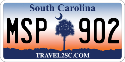 SC license plate MSP902