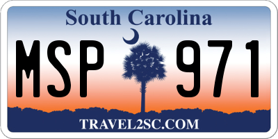 SC license plate MSP971