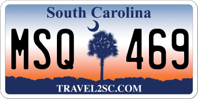 SC license plate MSQ469