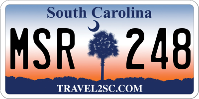 SC license plate MSR248