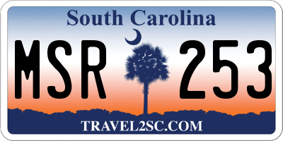SC license plate MSR253