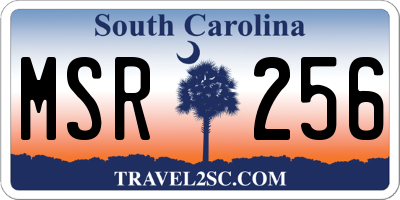 SC license plate MSR256