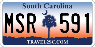 SC license plate MSR591
