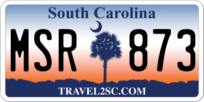 SC license plate MSR873