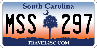 SC license plate MSS297