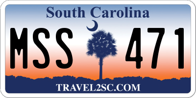 SC license plate MSS471