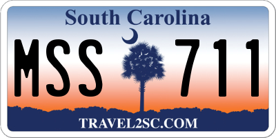 SC license plate MSS711