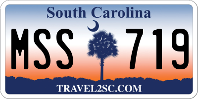 SC license plate MSS719