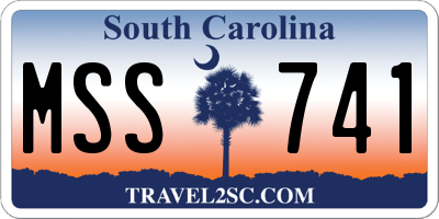SC license plate MSS741