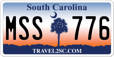 SC license plate MSS776