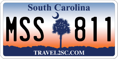 SC license plate MSS811