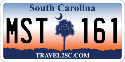 SC license plate MST161