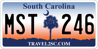 SC license plate MST246