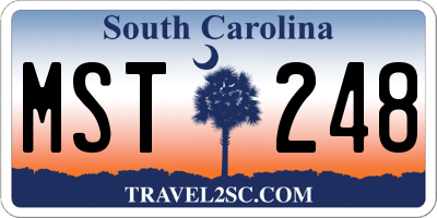 SC license plate MST248