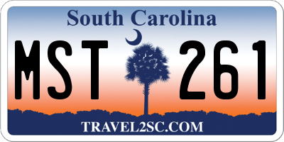 SC license plate MST261