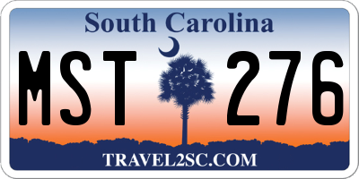 SC license plate MST276