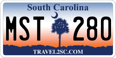 SC license plate MST280