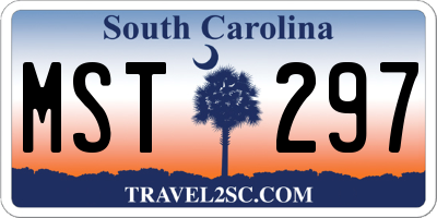 SC license plate MST297