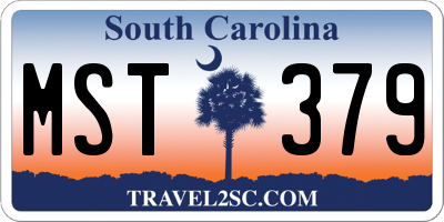 SC license plate MST379