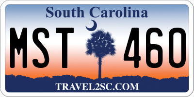SC license plate MST460