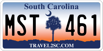 SC license plate MST461
