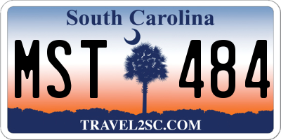 SC license plate MST484