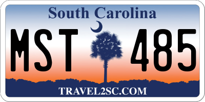 SC license plate MST485