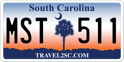 SC license plate MST511