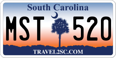 SC license plate MST520