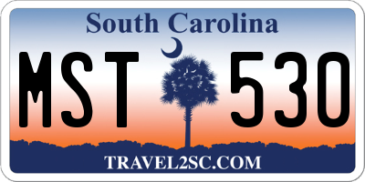 SC license plate MST530