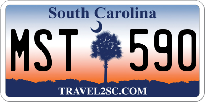 SC license plate MST590