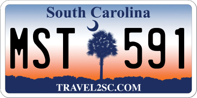 SC license plate MST591