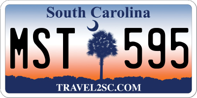 SC license plate MST595